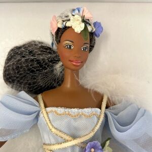 1997 Harpist Angel Barbie Doll Angels of Music Collection Rare African American